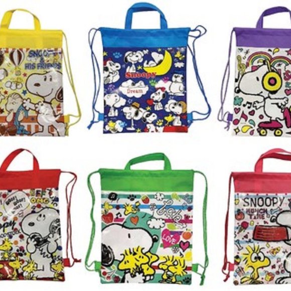NEW Snoopy Non-Woven School/Shoes/Hiking/Gift/Party/Swimming Pool/ Backpack . - Picture 4 of 4